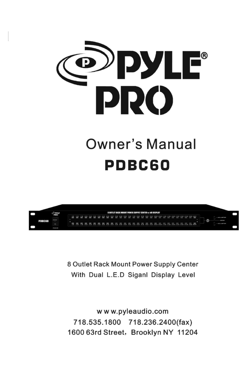Pyle Pro PDBC60 User manual