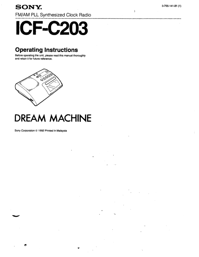 Sony ICF-C203 User manual