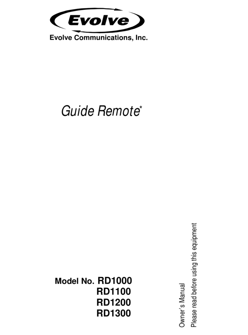 Evolve Communications RD1000 User manual