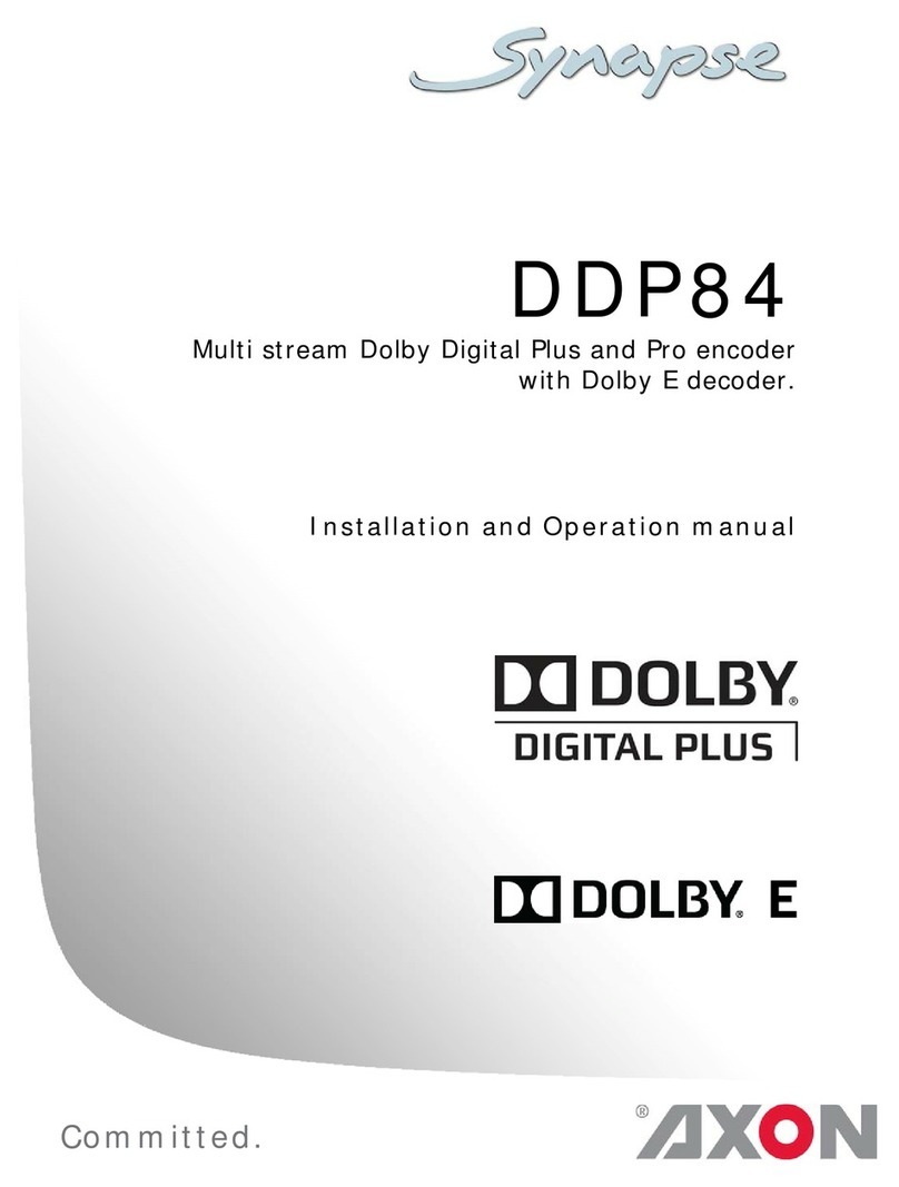 Synapse DDP84 User manual