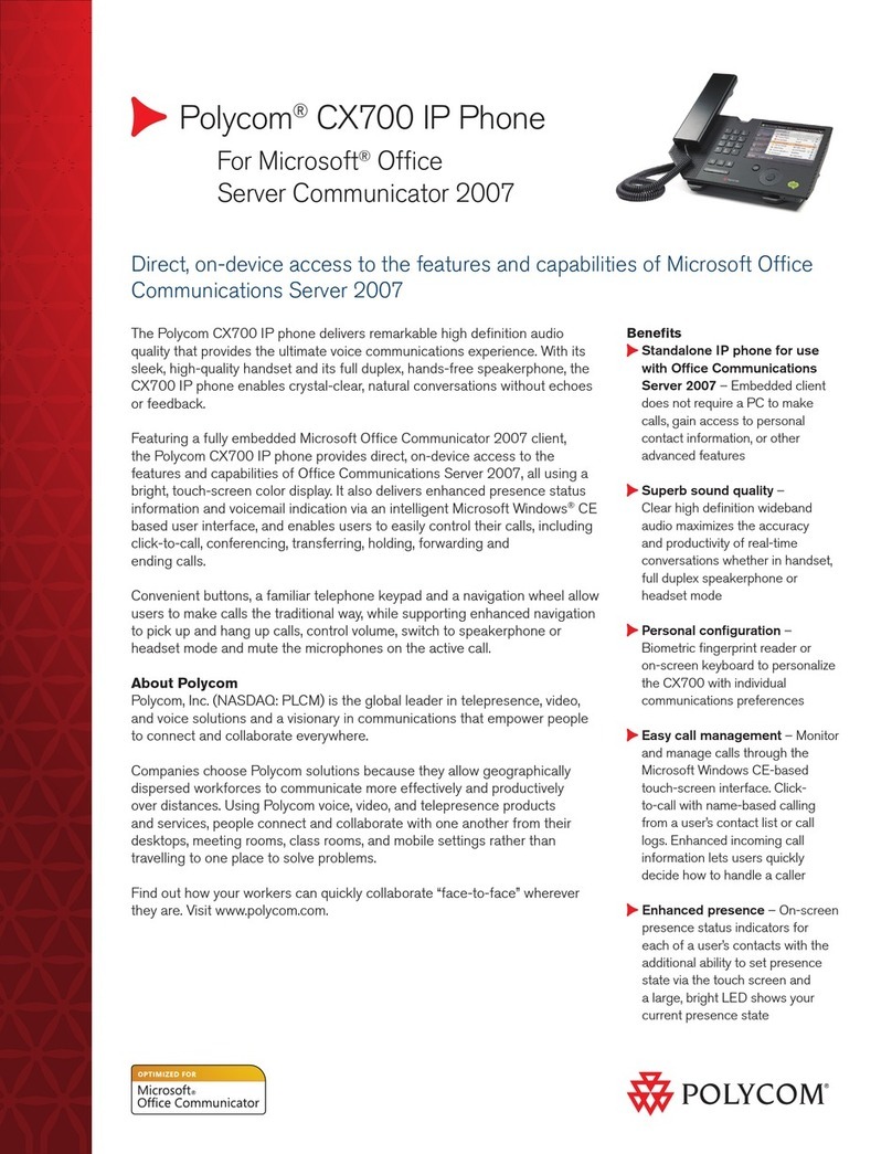 Polycom CX700 User manual