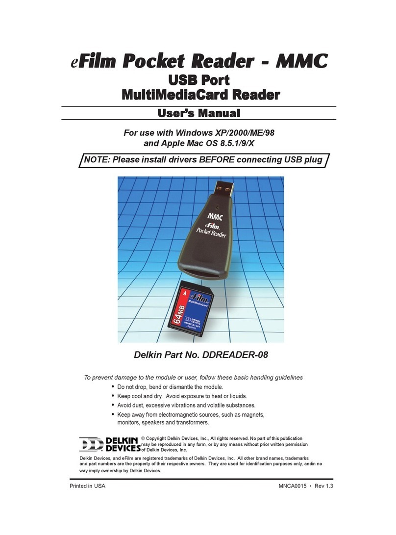 Delkin Devices DDREADER-08 User manual