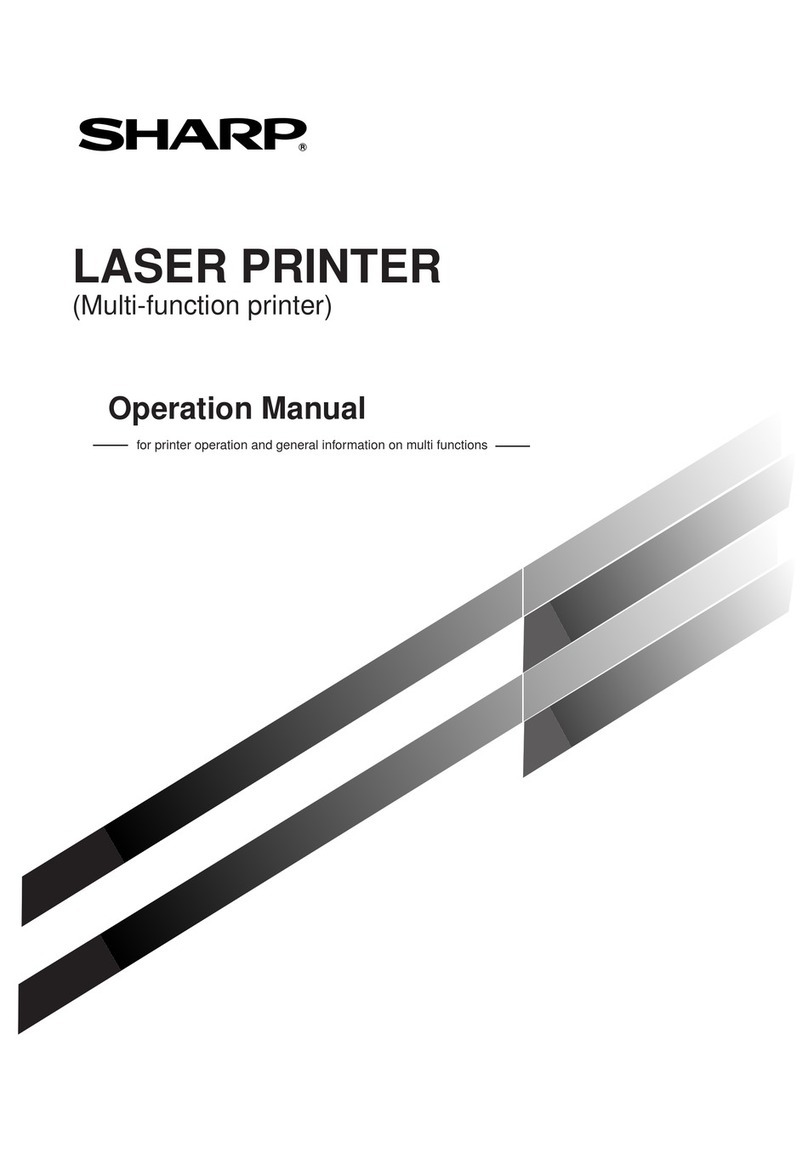 Sharp Laser Printer User manual