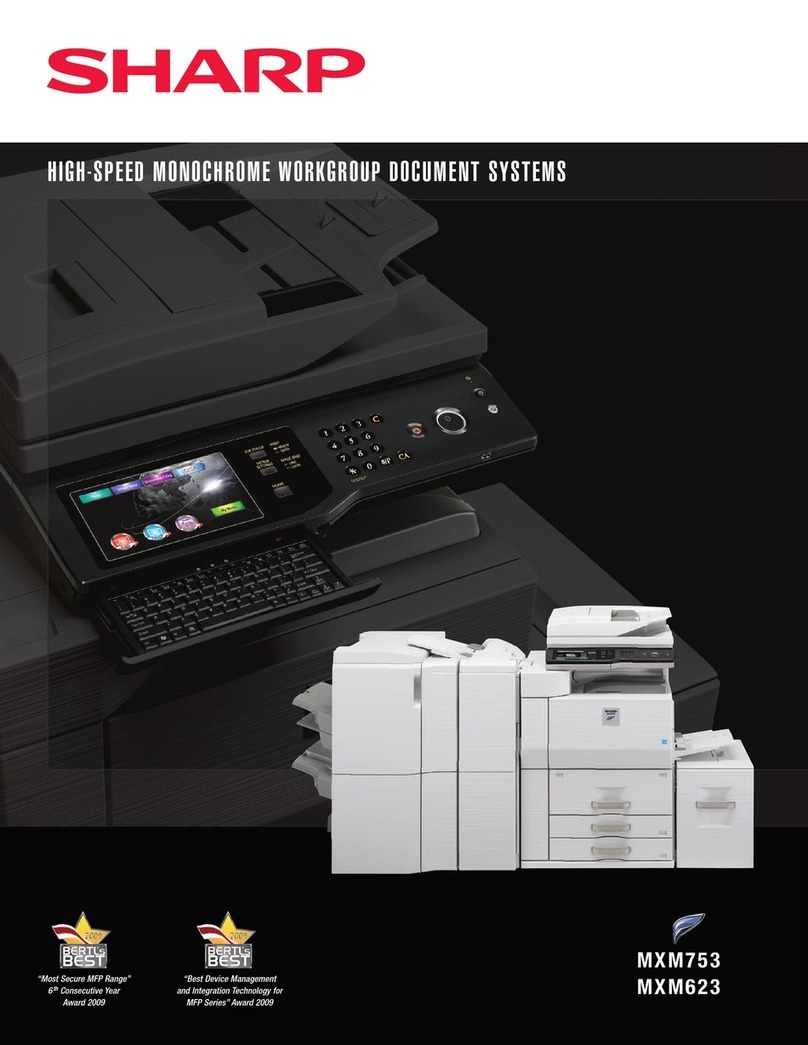 Sharp MX-M753 User manual