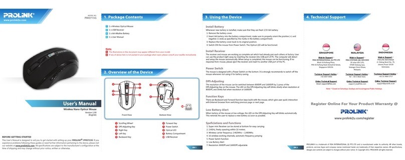 PROLiNK PMO715G User manual