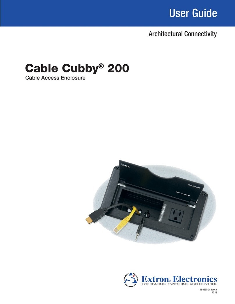 Extron electronics Cable Cubby 200 User manual