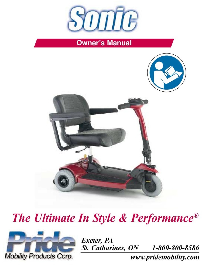 Pride Mobility Sonic User manual Pride Mobility Sonic User manual