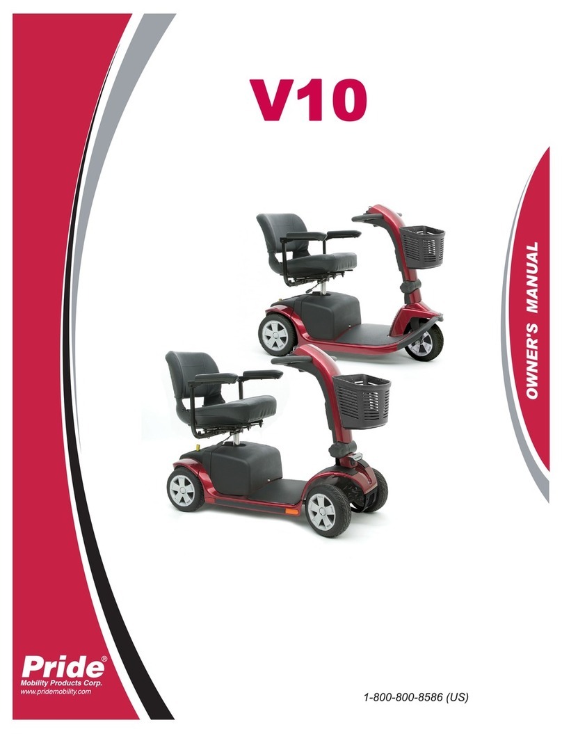 Pride Mobility v10 User manual