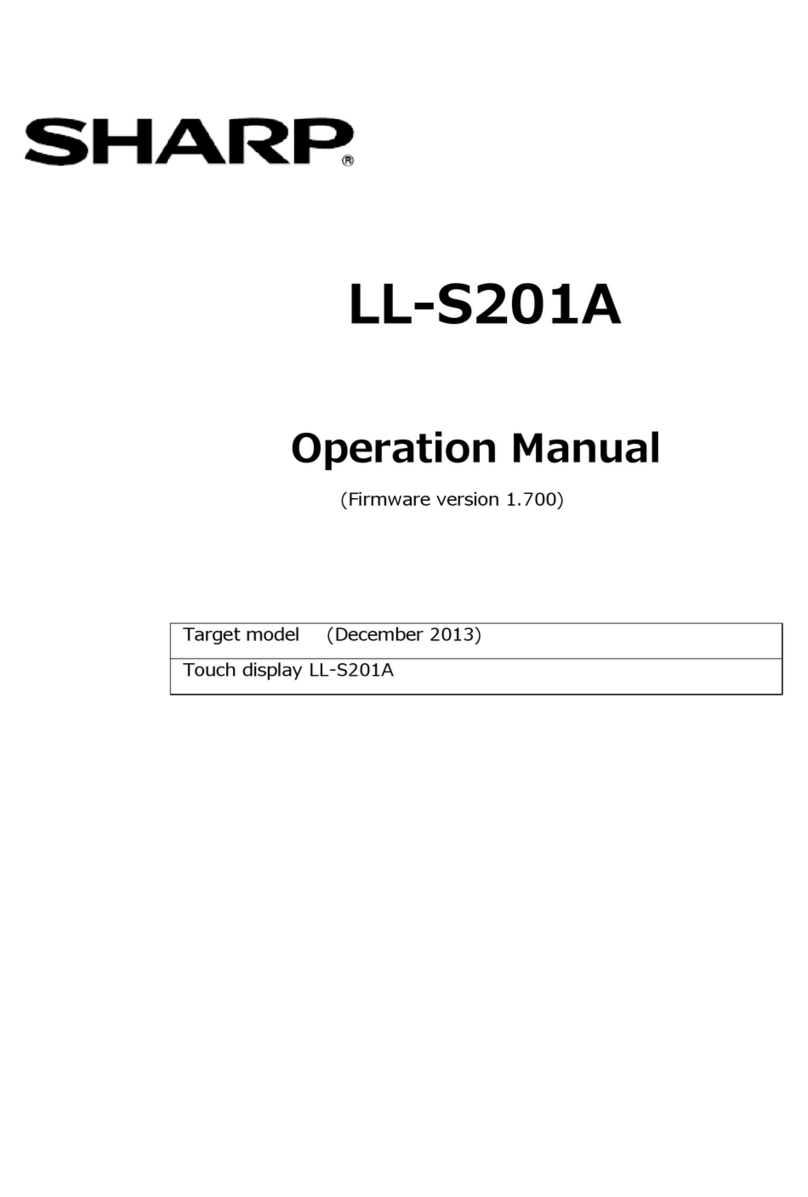 Sharp LL-S201A User manual