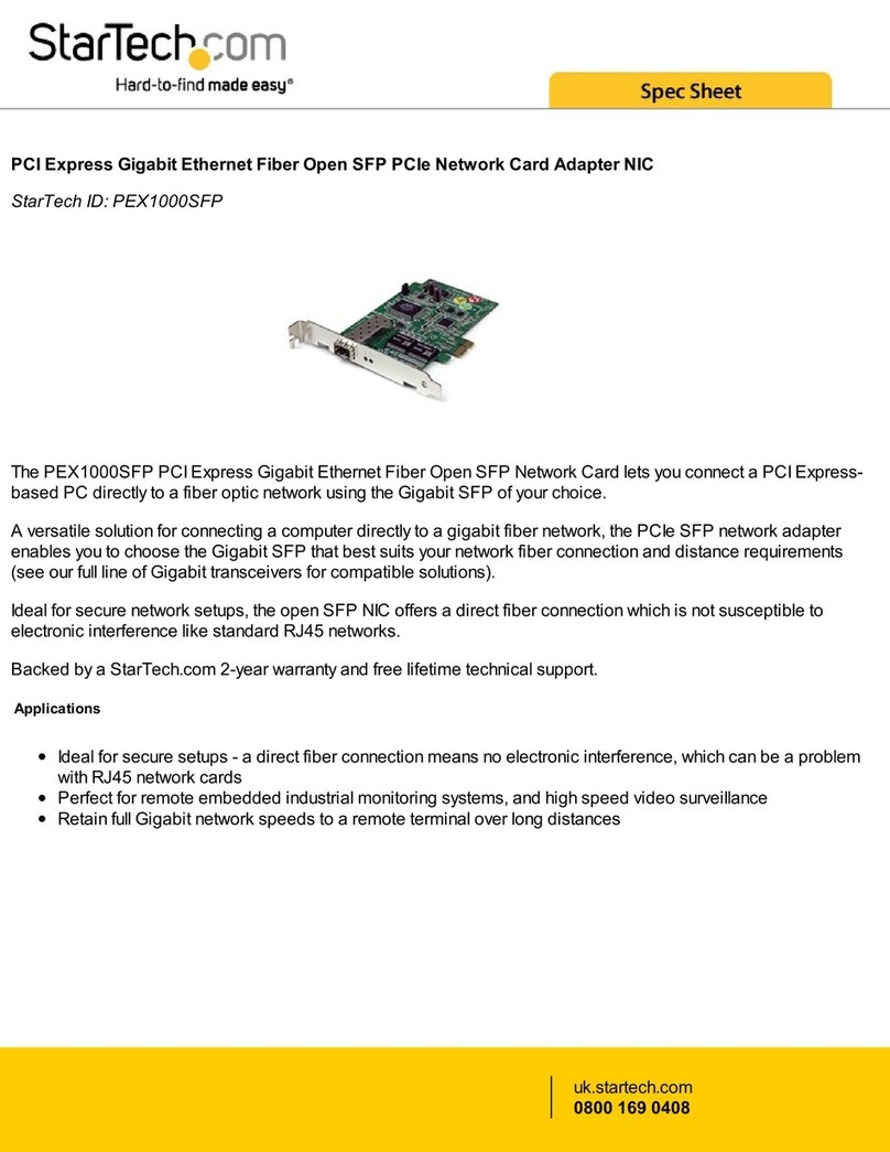 StarTech.com PEX1000SFP System manual