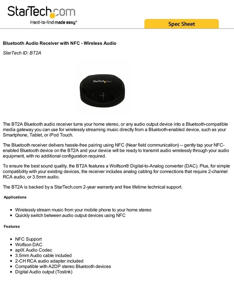StarTech.com BT2A System manual