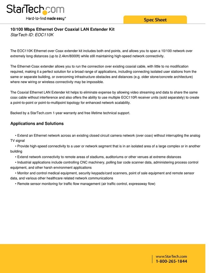 StarTech.com EOC110K System manual