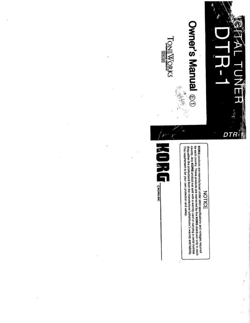 ToneWorks DTR-1 User manual ToneWorks DTR-1 User manual