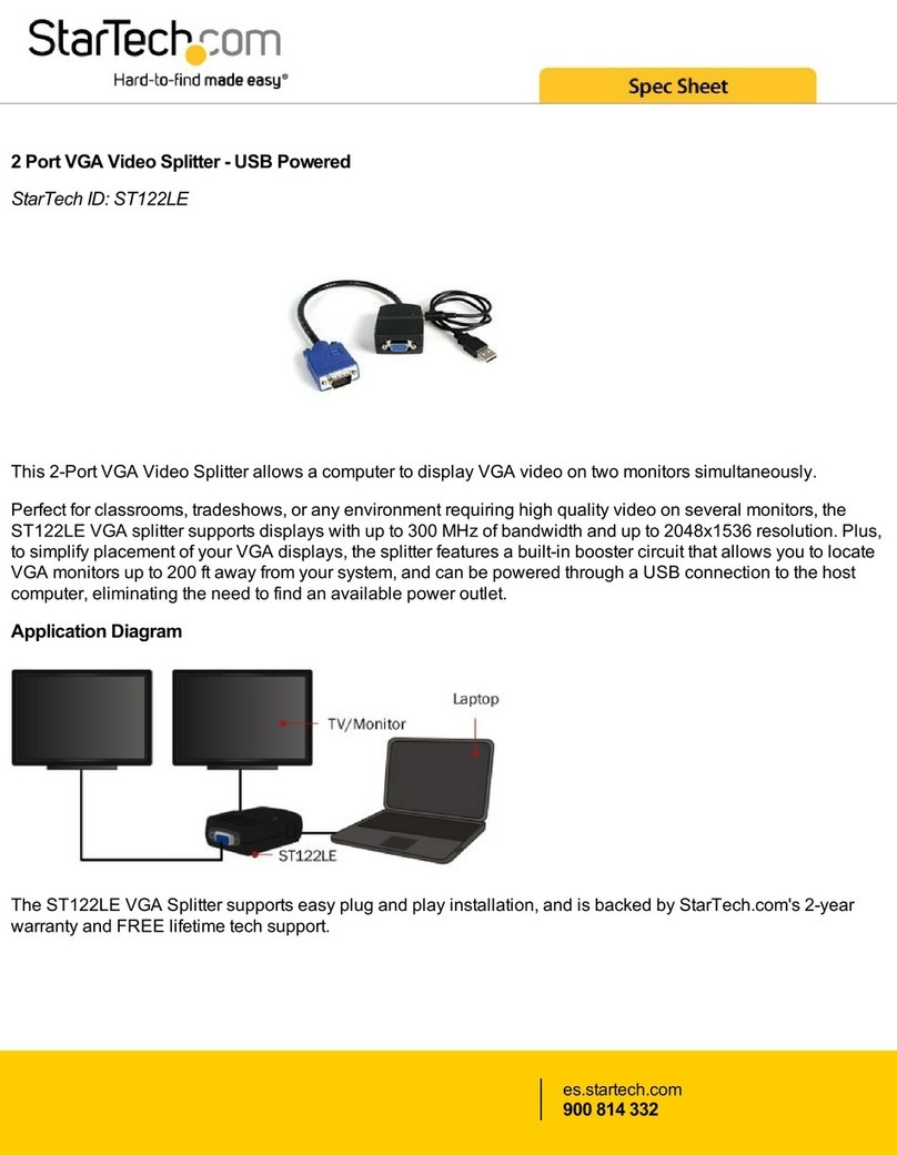 StarTech.com ST122LE System manual StarTech.com ST122LE System manual