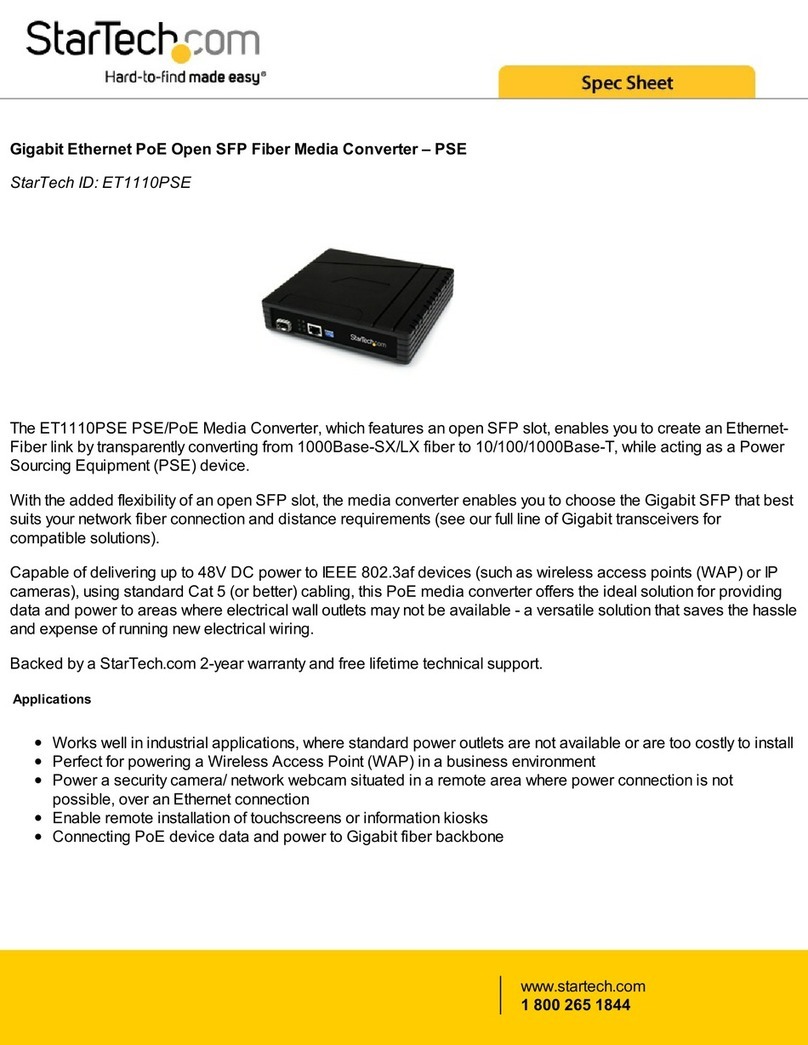 StarTech.com ET1110PSE System manual
