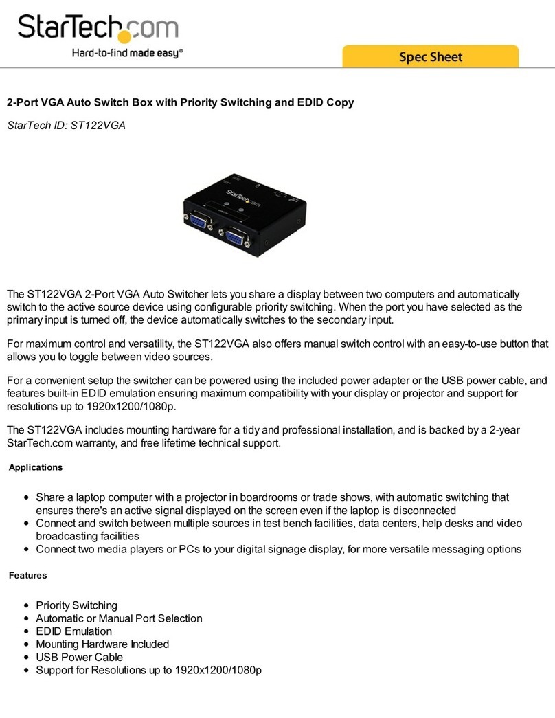 StarTech.com ST122VGA System manual