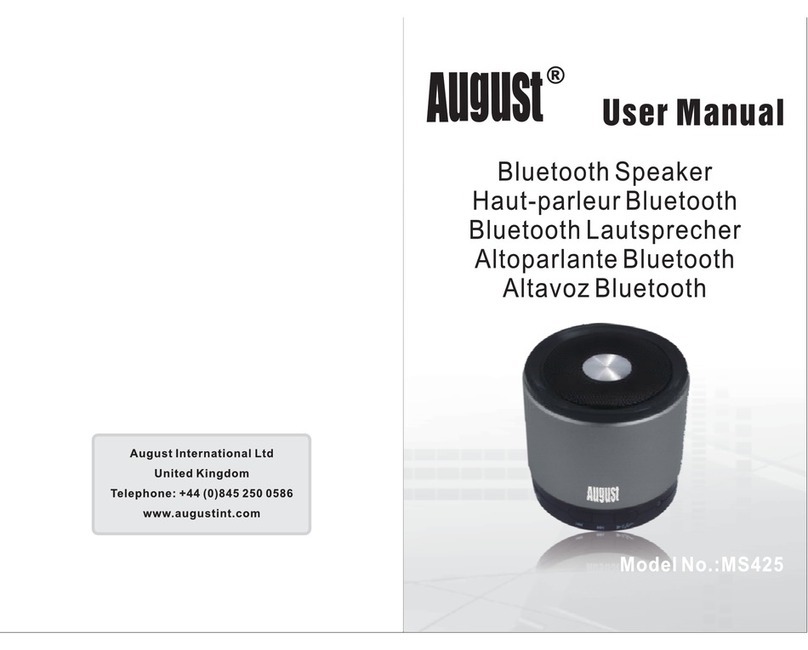 August MS425 User manual