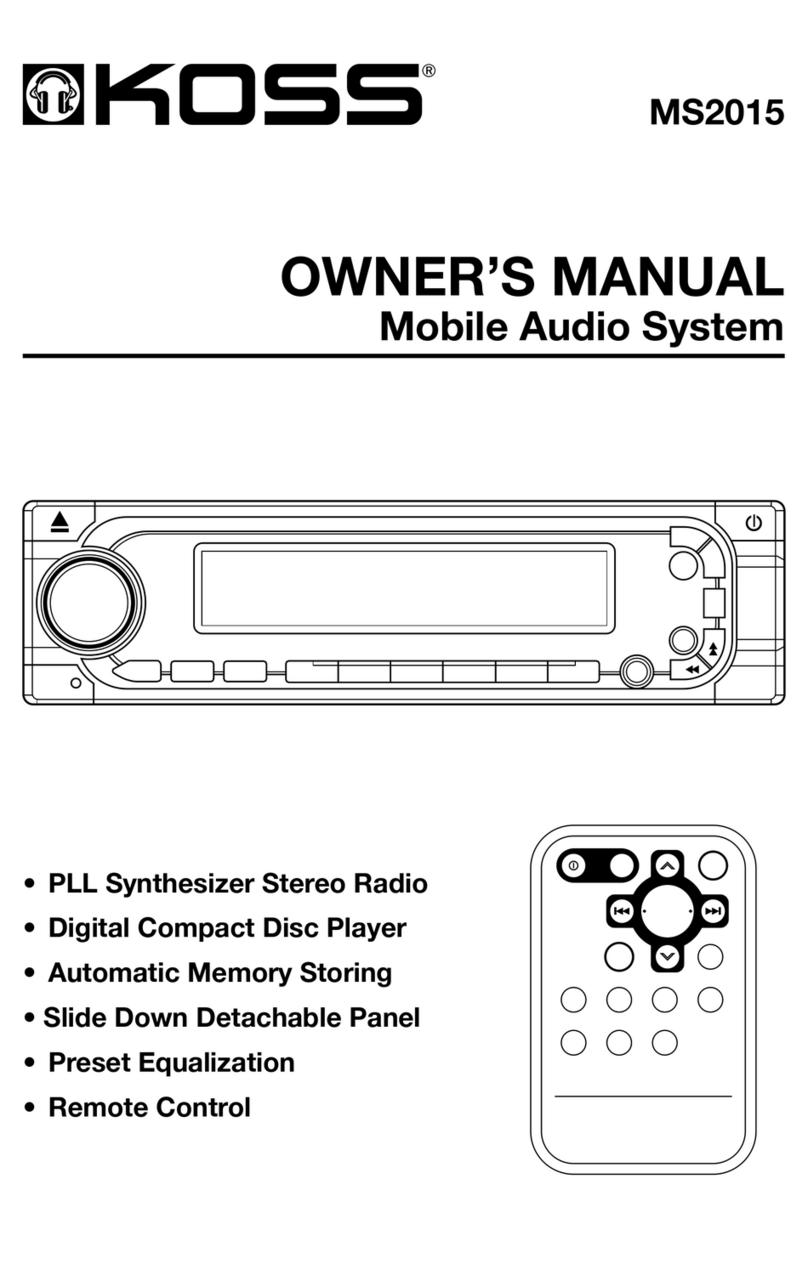 Koss MS2015 User manual