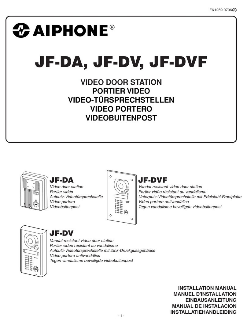Aiphone JF-DA User manual