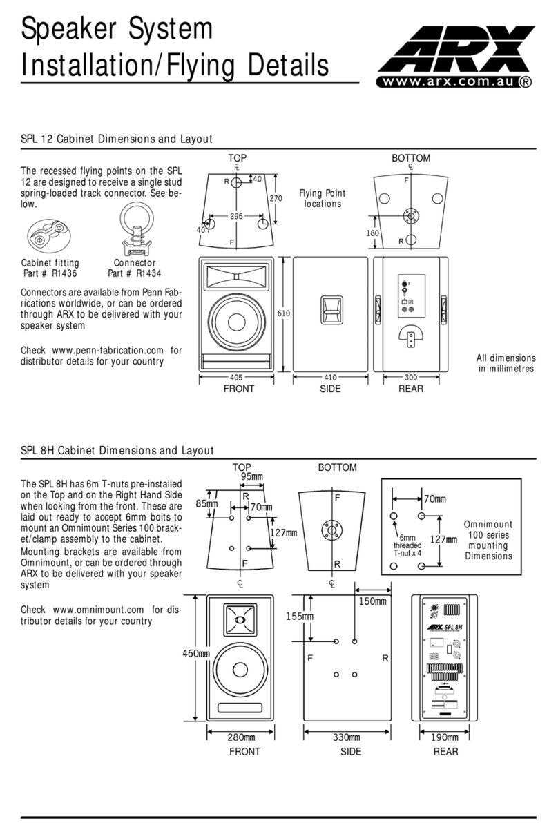 ARX SPL 12 User manual