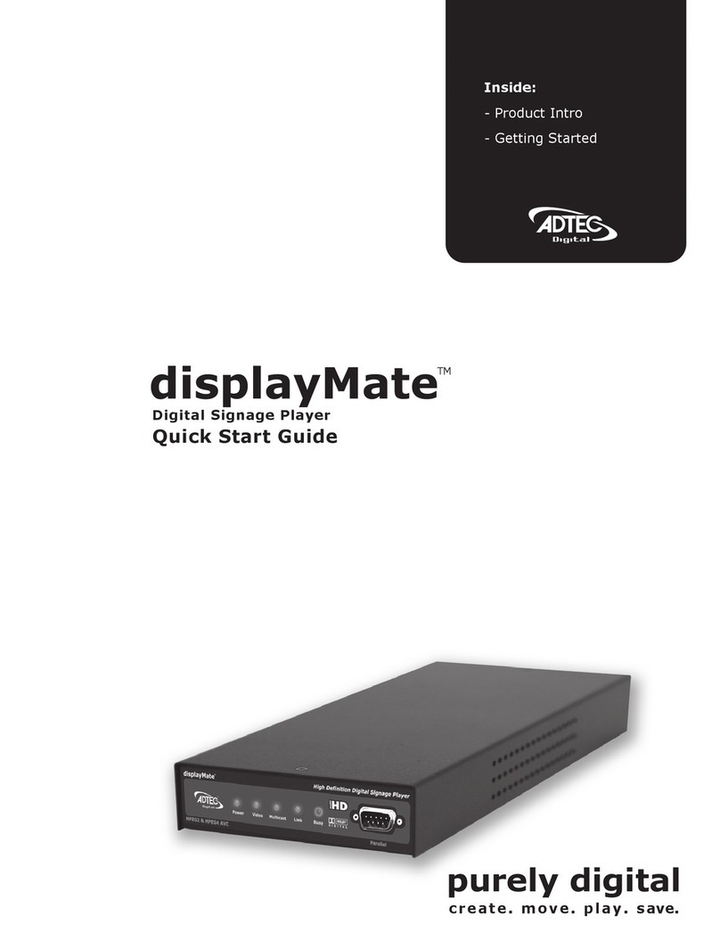 Adtec displayMate User manual