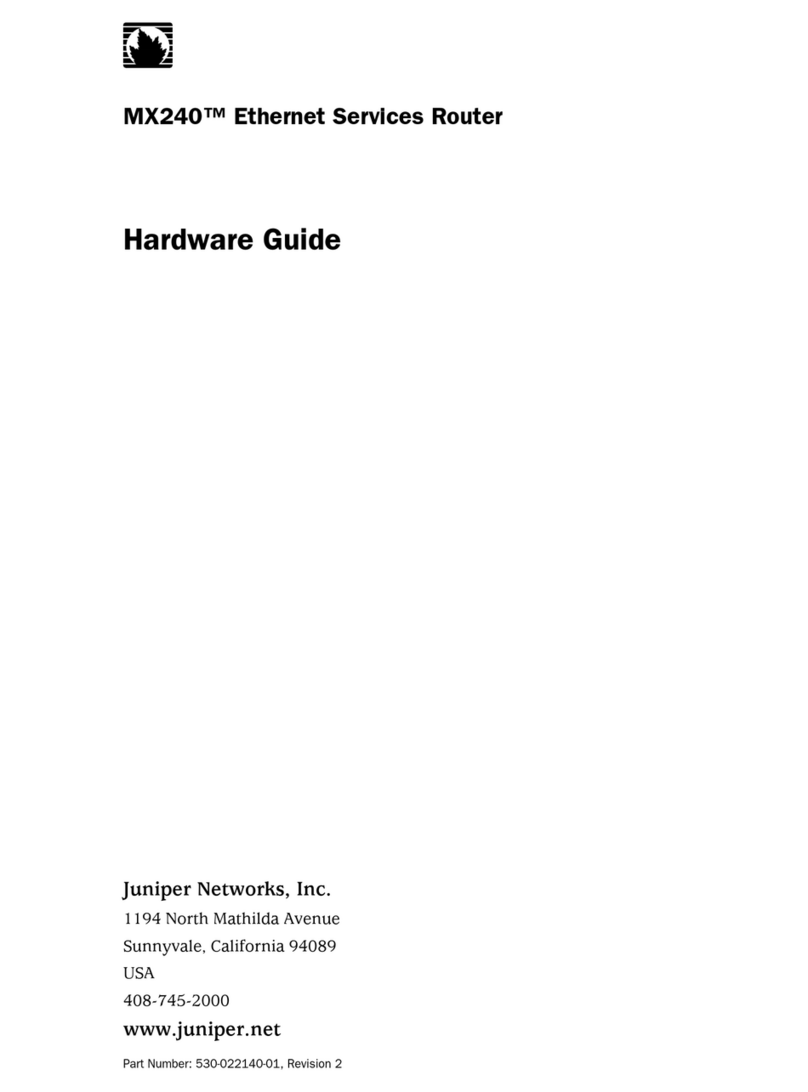 Juniper MX240 Installation instructions