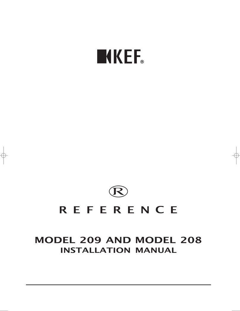 KEF REFERENCE 209 User manual