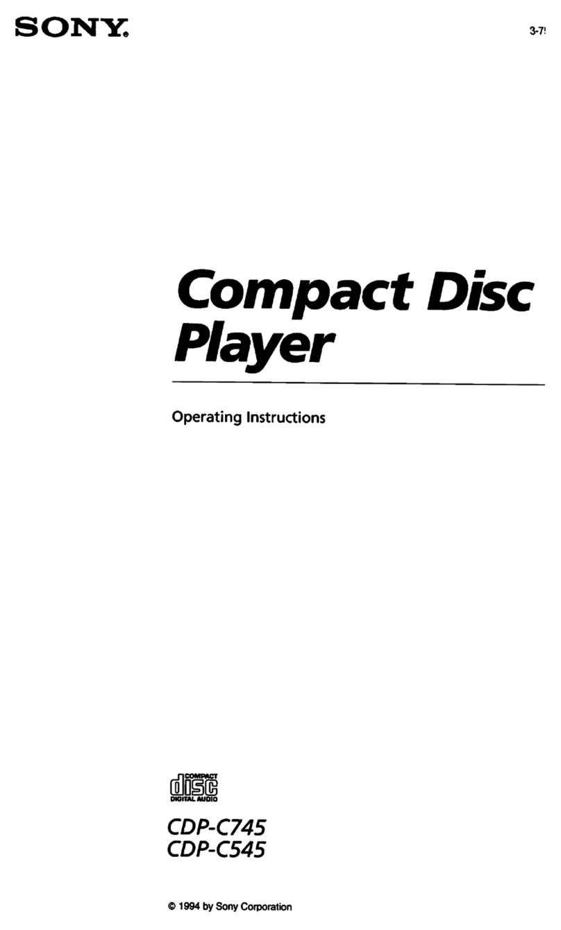 Sony CDP-C745 User manual