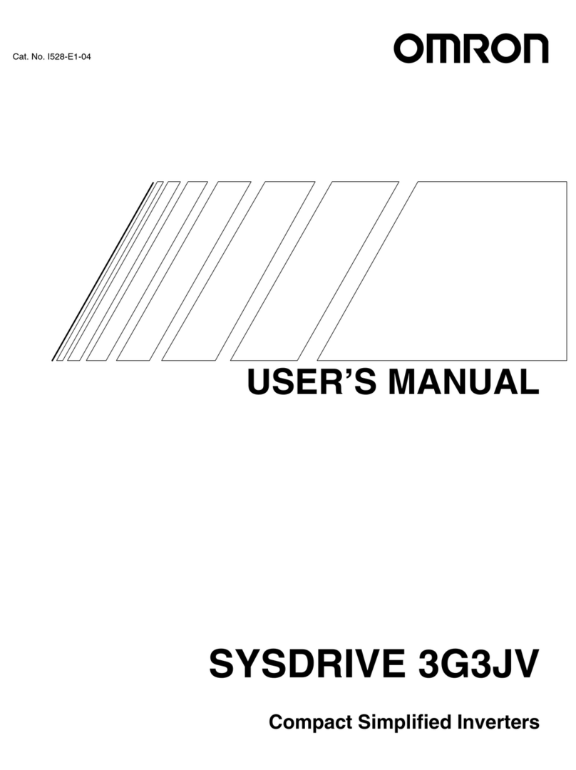 Omron SYSDRIVE 3G3JV User manual