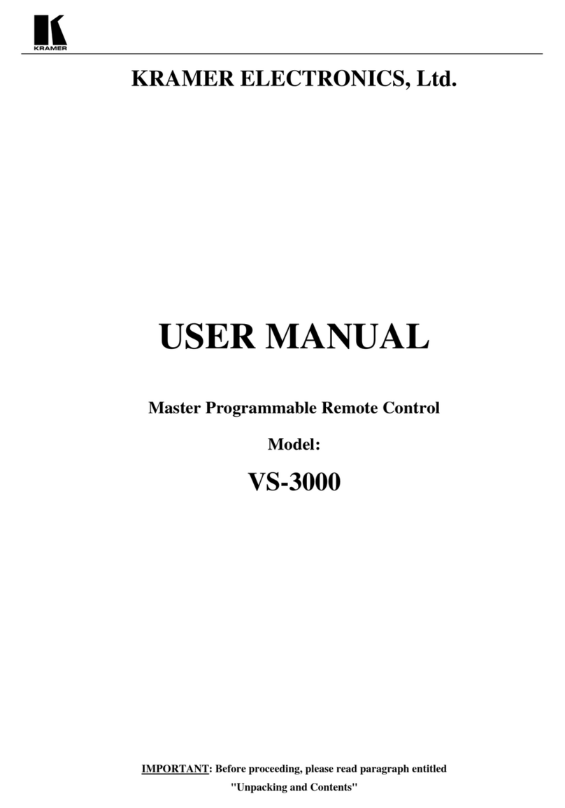 Kramer VS-3000 User manual