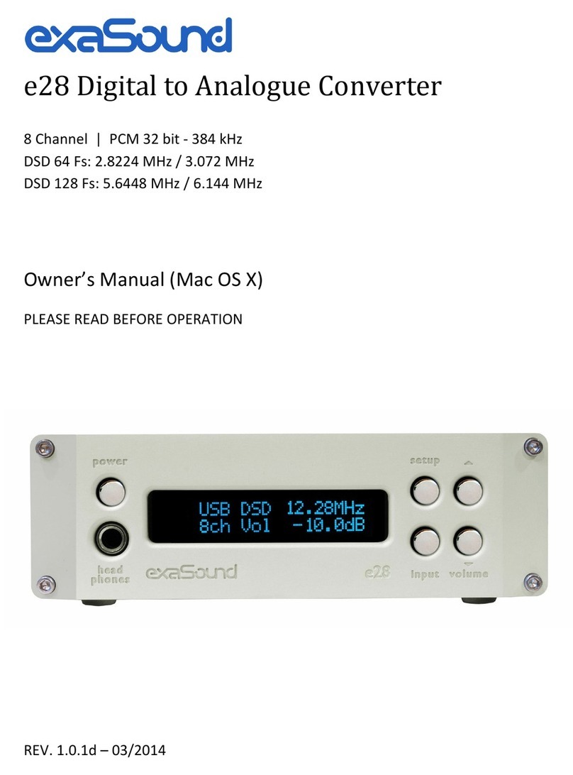 exaSound e28 User manual
