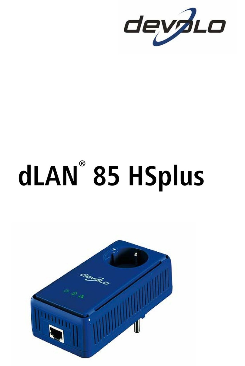 Devolo dLAN 85 HSplus User manual