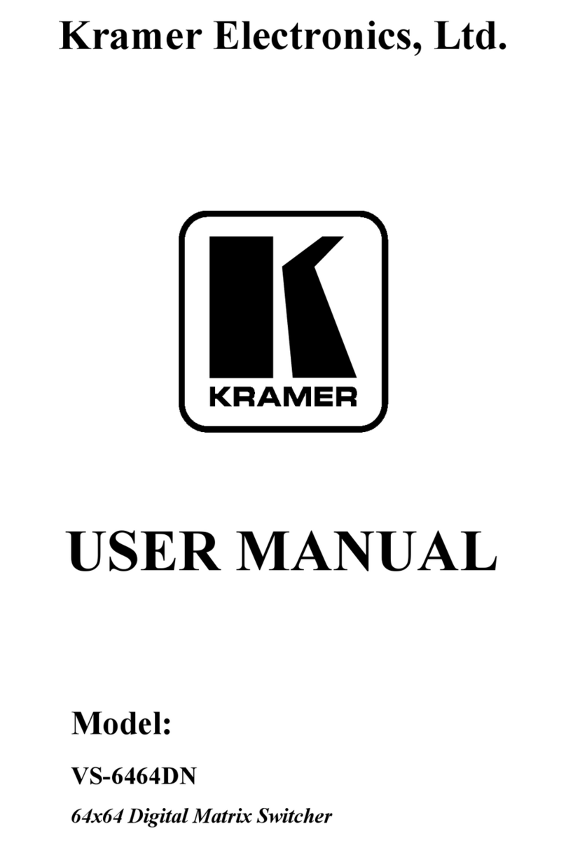 Kramer VS-6464DN User manual
