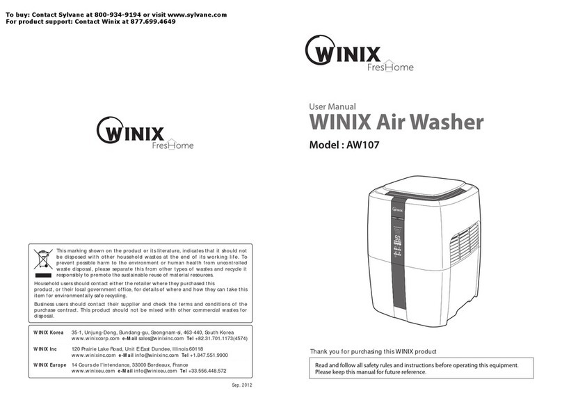 Winix AW107 User manual