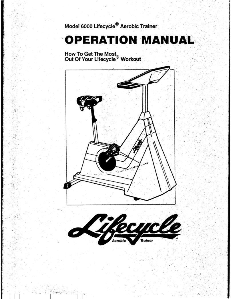 Lifecycle 6000 User manual
