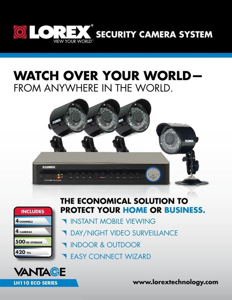 Lorex VANTAGE LH110 ECO SERIES User manual