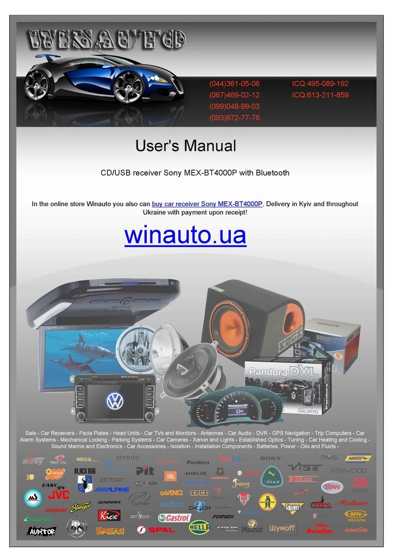 Sony MEX-BT4000P Product guide