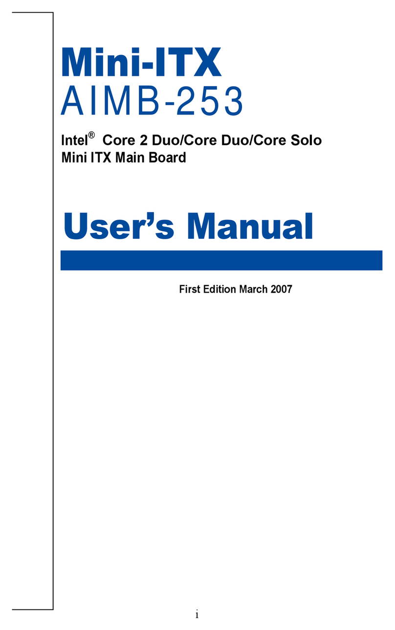 Advantech AIMB-253 Series User manual Advantech AIMB-253 Series User manual