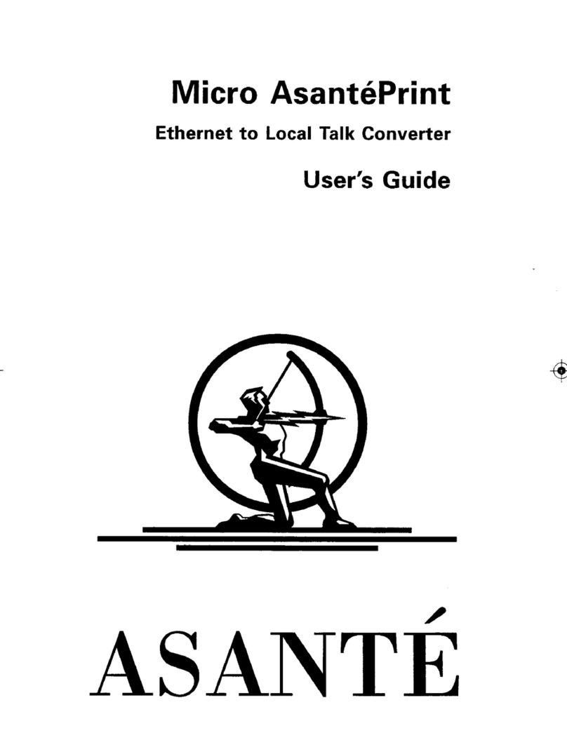 Asante Micro AsantePrint User manual