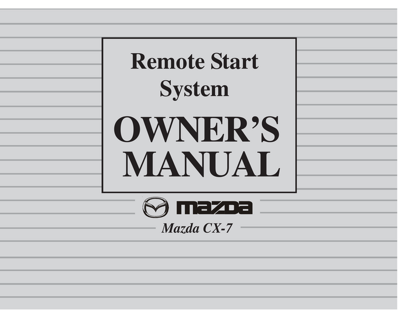 Mazda Remote Start System User manual