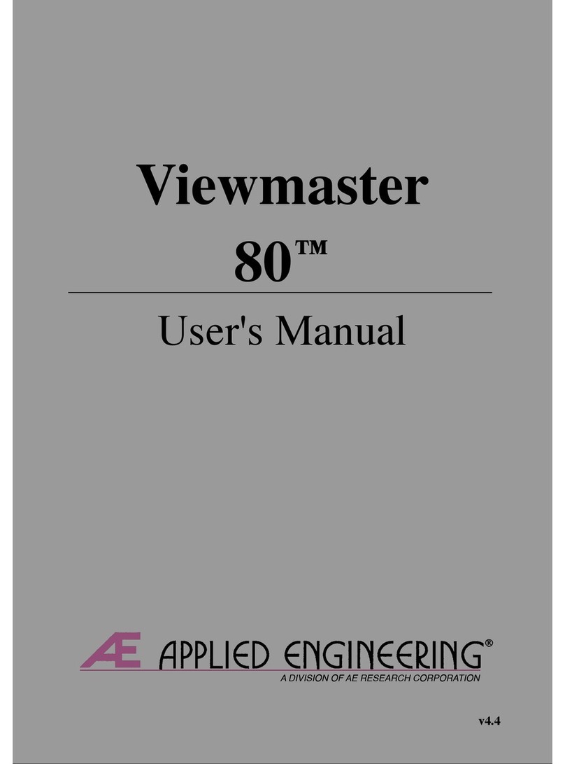 Applied Engineering Viewmaster 80 User manual Applied Engineering Viewmaster 80 User manual