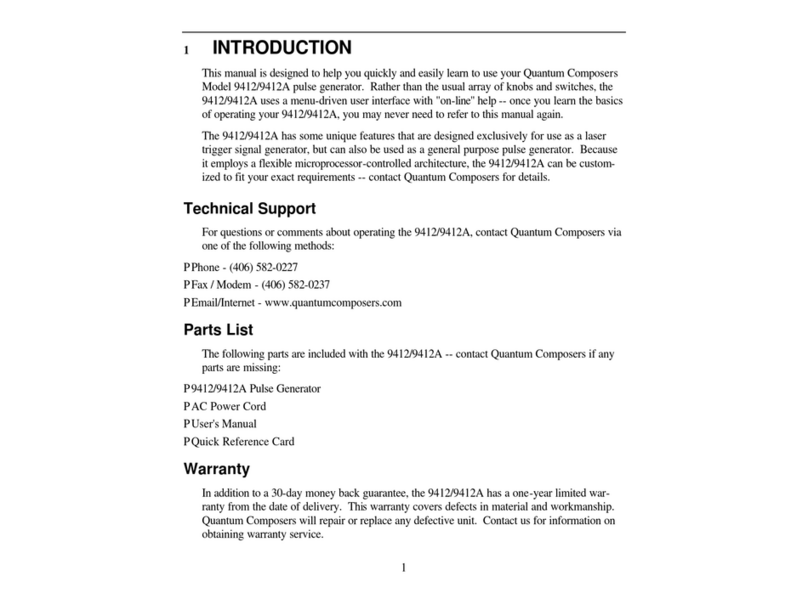 Quantum 9412 User manual Quantum 9412 User manual
