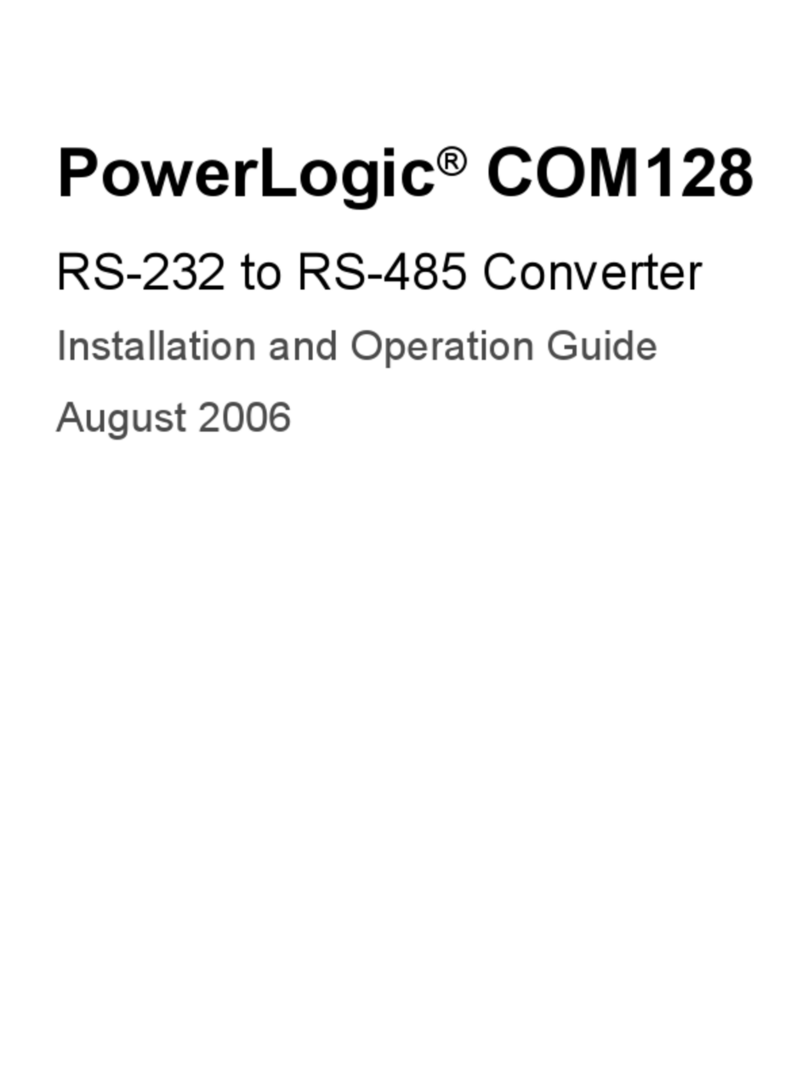 PowerLogic COM128 Operating instructions