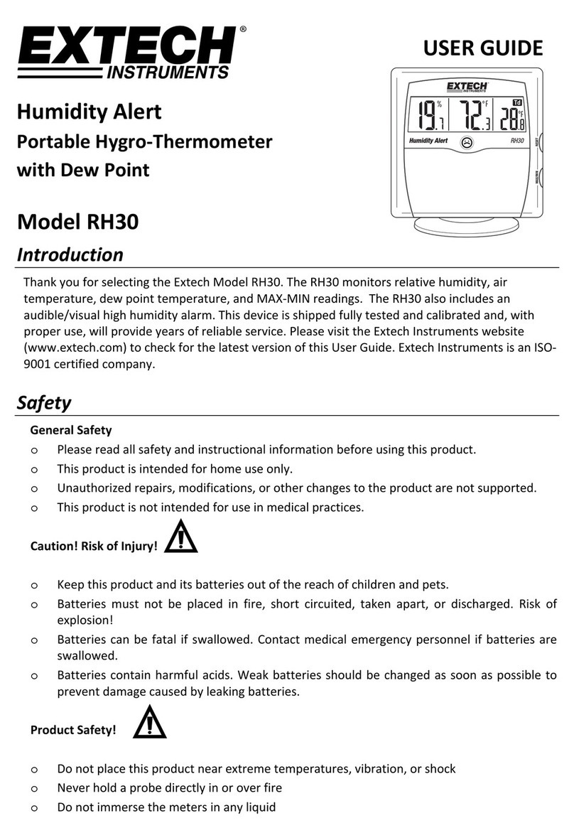 Extech Instruments RH30 User manual