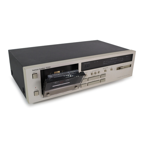 Harman Kardon TD102 User manual