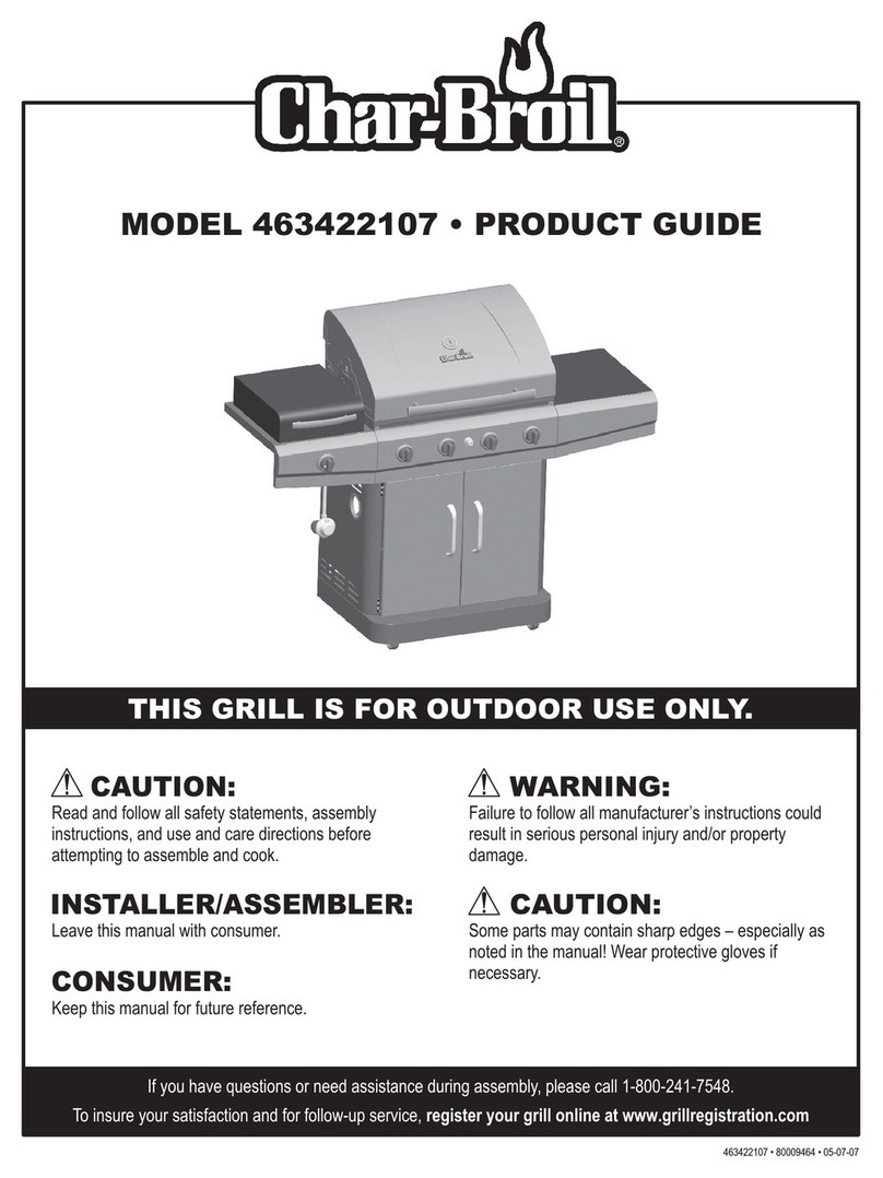 Char-Broil 463422107 User manual