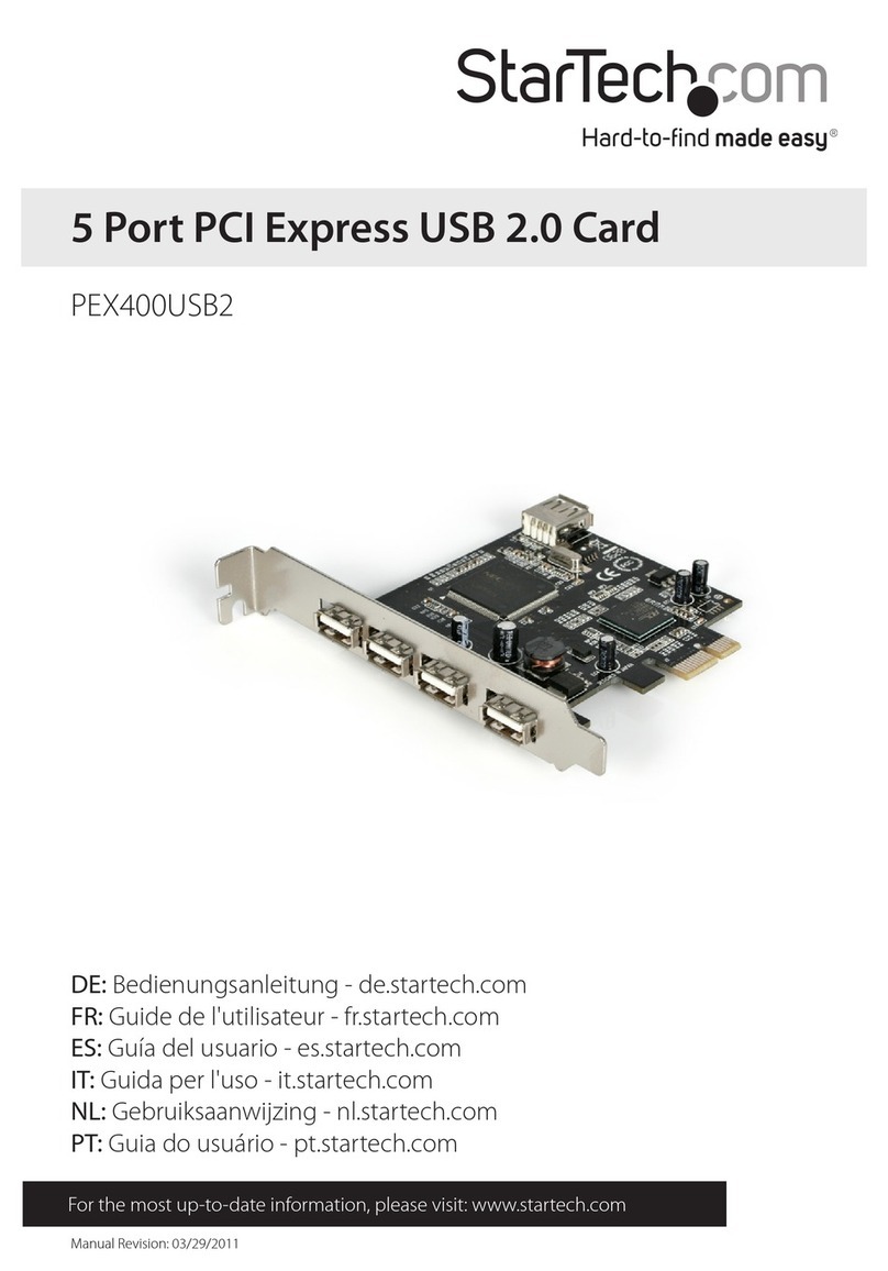 StarTech.com PEX400USB2 User manual