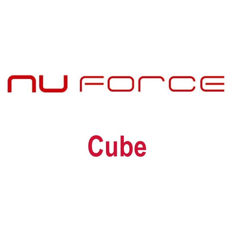 NuForce cube User manual NuForce cube User manual