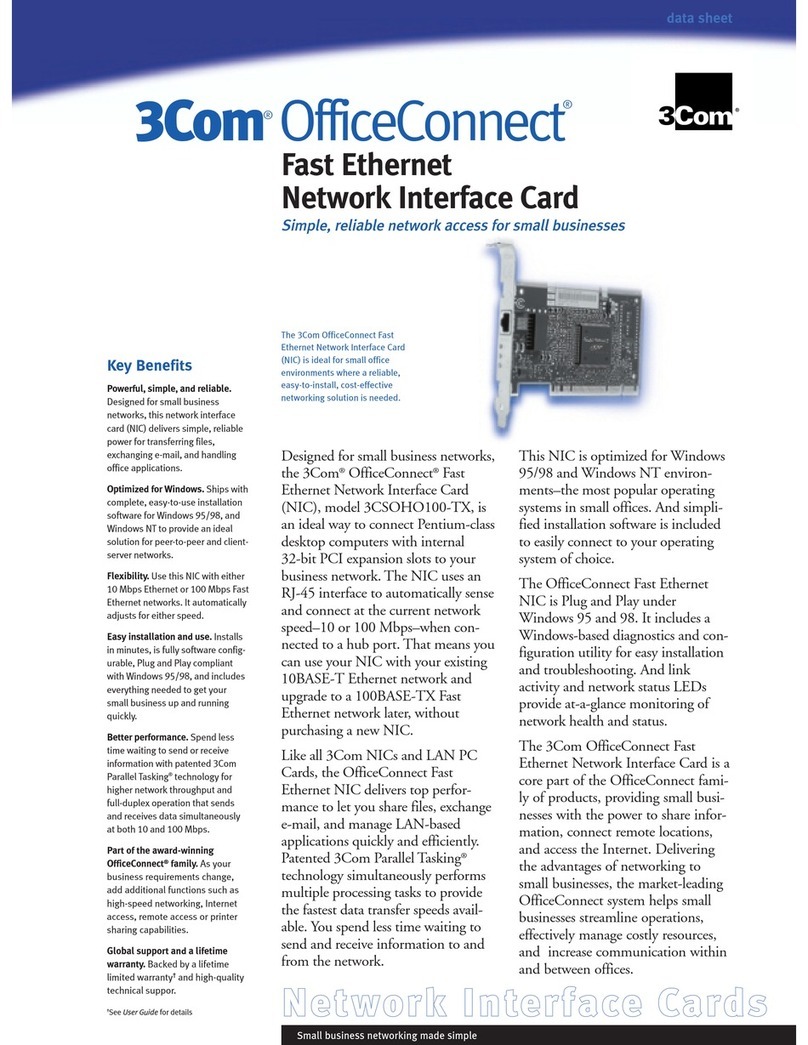 3Com OfficeConnect 3CSOHO100-TX User manual