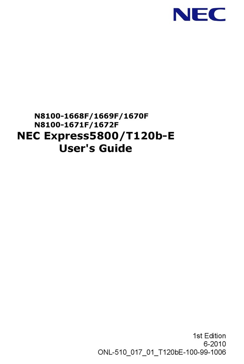 NEC N8100-1668F User manual